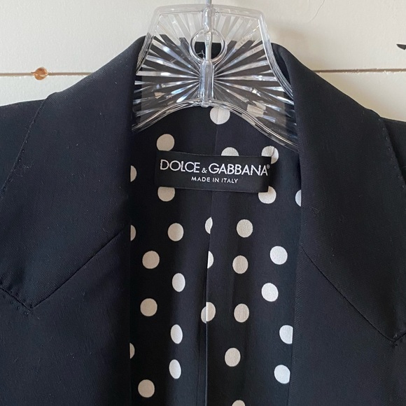 Dolce And Gabbana Blazer/Jacket with Polka Dot Lining - Picture 4 of 5